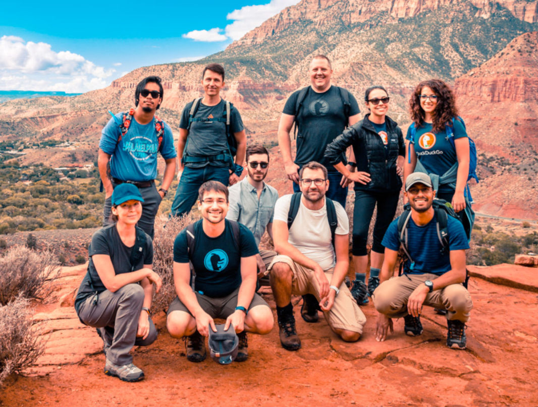 Members of the DuckDuckGo team